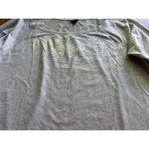 Torrid Grey Gray Foil Sweatshirt Off Shoulder Neck Plus Size‎ 2 (2XL) - Picture 9 of 11